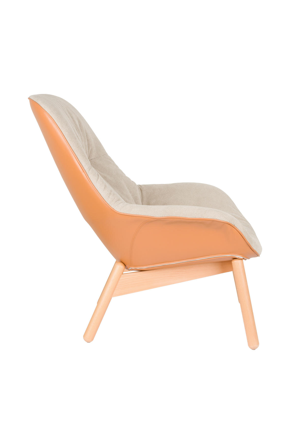 SESSEL Duke - Beige - 92/75/93 cm - Beige, Holz (75/93/92cm)