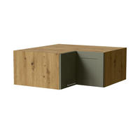 ECKAUFSATZSCHRANK Oslo W14/90/36 Eiche Artisan / Reed Green Matt 90 / 90 / 36cm - Eiche Artisan/Grün, Holz/Holzwerkstoff (90/36/90cm) - Feldmann-Wohnen