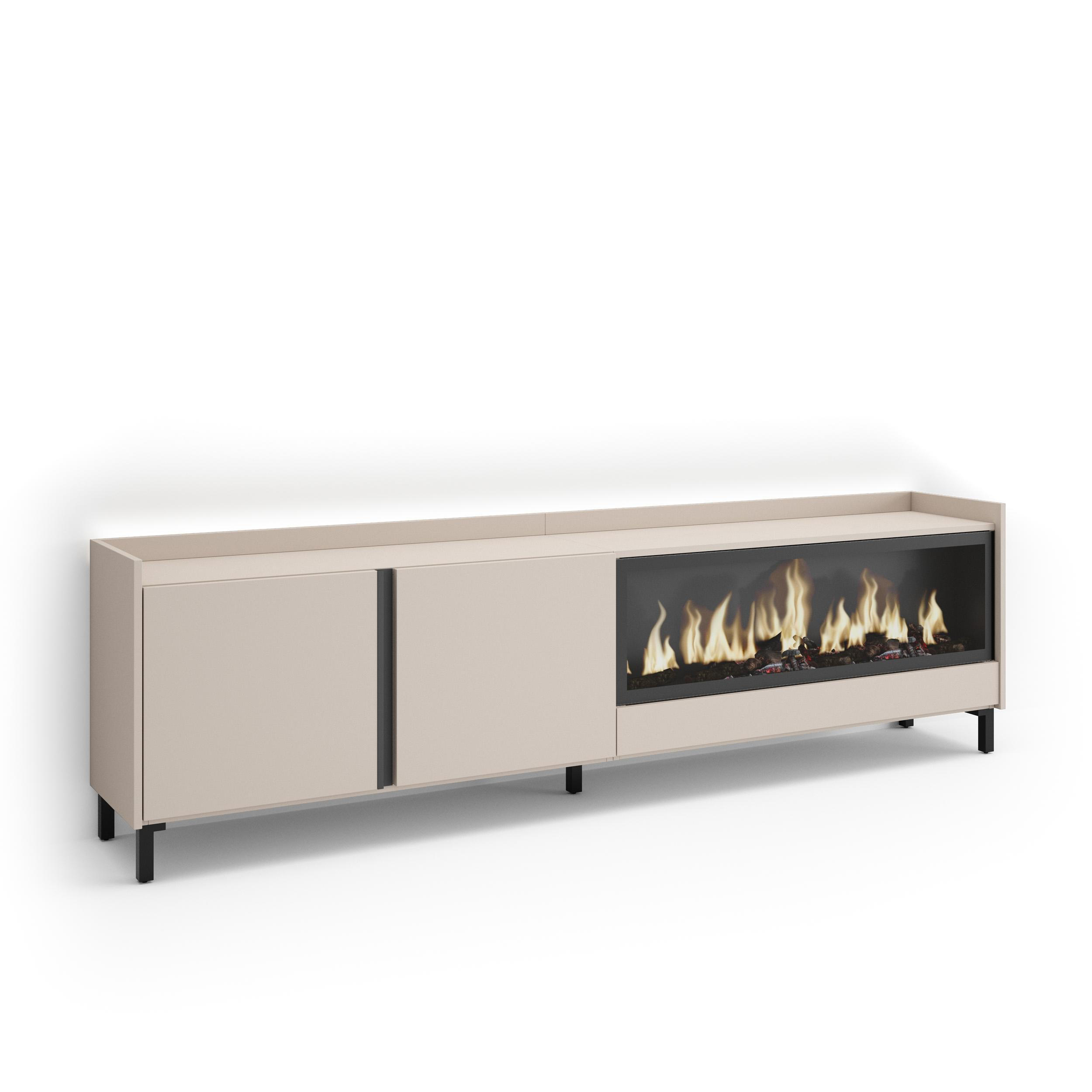 Skraut Home Lowboard, Beige 212x61x35 cm