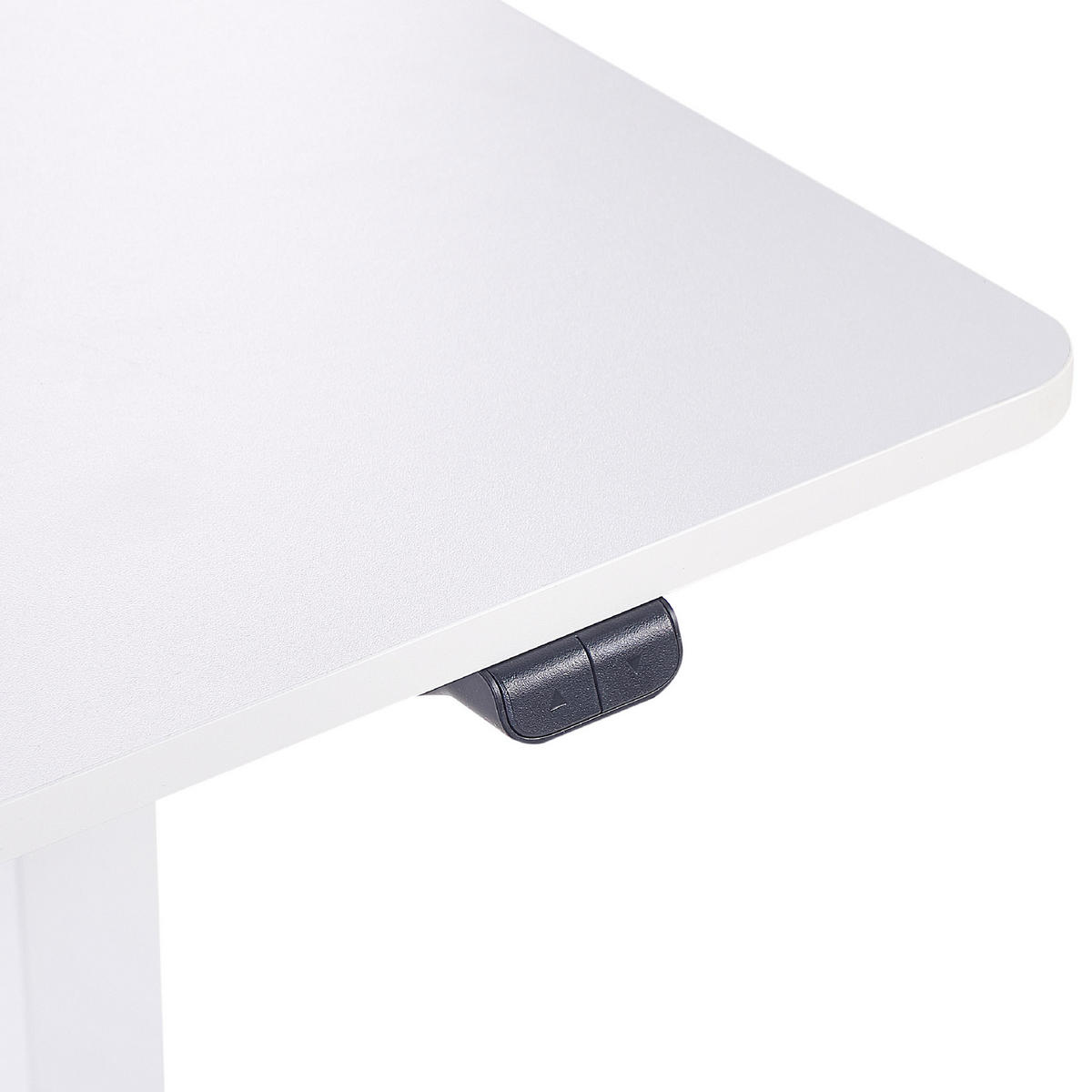 SCHREIBTISCH weiß 120/60/72-122 cm Grifton - Weiß, Holzwerkstoff (60/120/72cm) - Beliani