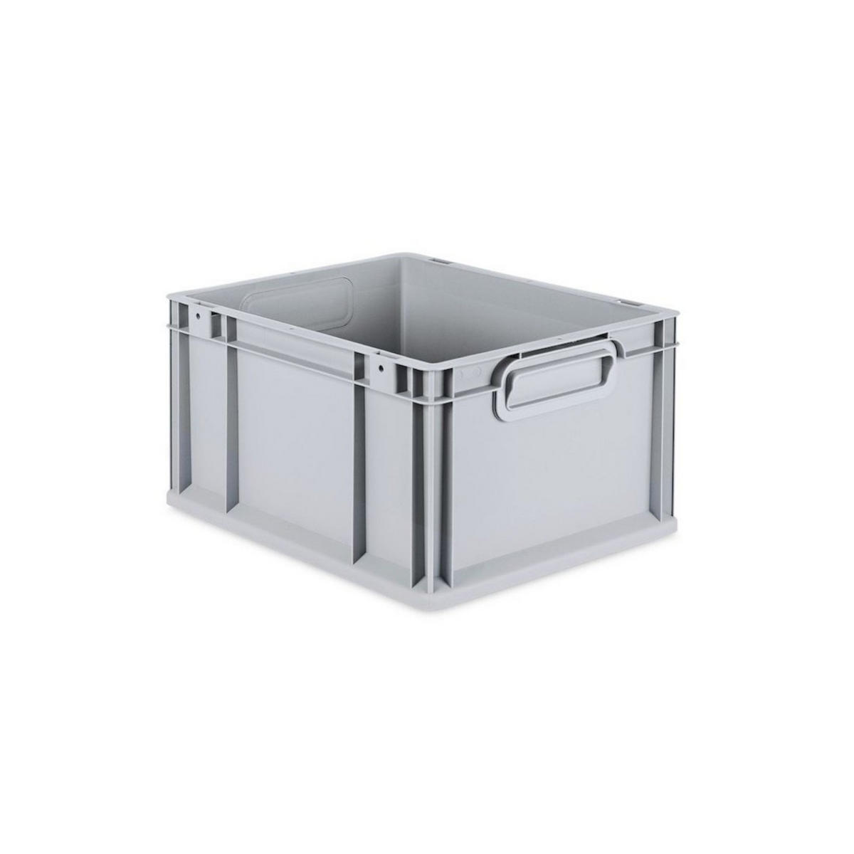 EUROBOX 8x Nextgen Economy Mit Auflagedeckel Grau/Grün Griffe Geschlossen 20 Liter - Grün, Kunststoff (30/22/40cm) - PROREGAL