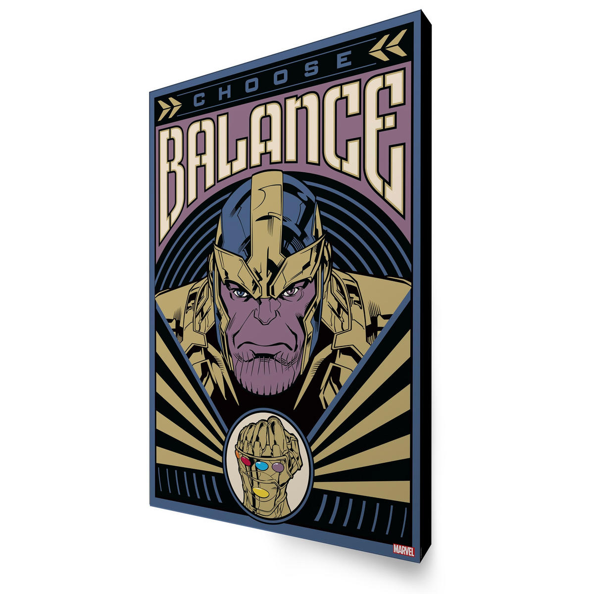 LEINWANDBILD Marvel Wählen Sie Balance - Leinwand 50x70cm - Multicolor, Holzwerkstoff (70/50cm) - Marvel