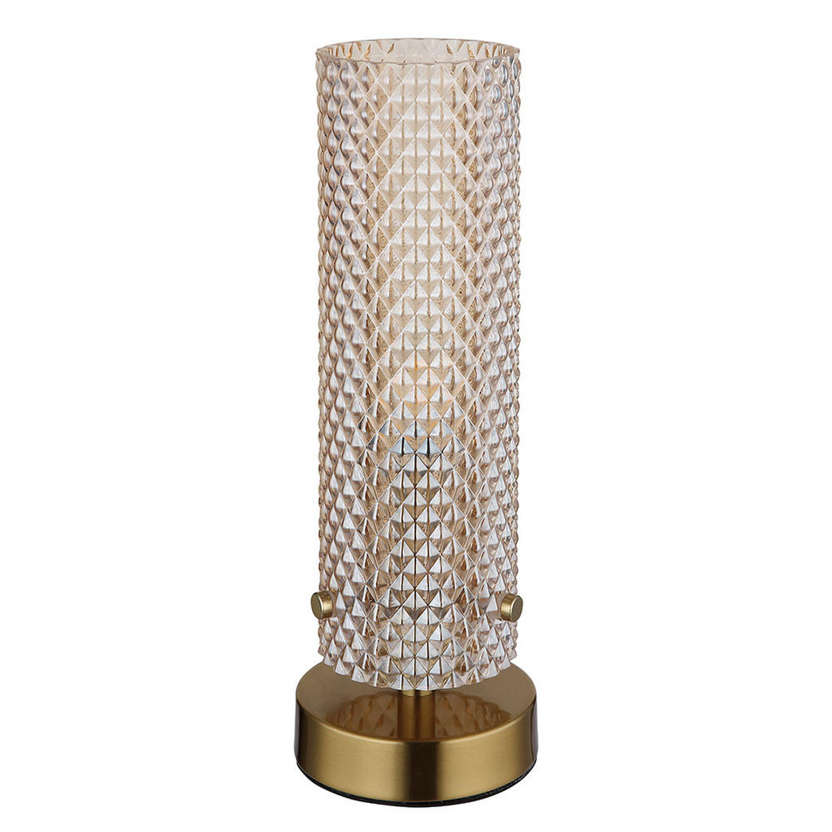 TISCHLEUCHTE Metall, Gold, Glas, Schalter - Goldfarben, Glas (10/10/28.5cm) - Globo Lighting