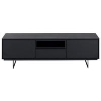 TV-ELEMENT Schwarz - Schwarz, Holz/Metall (160/50/45cm) - Furnhouse