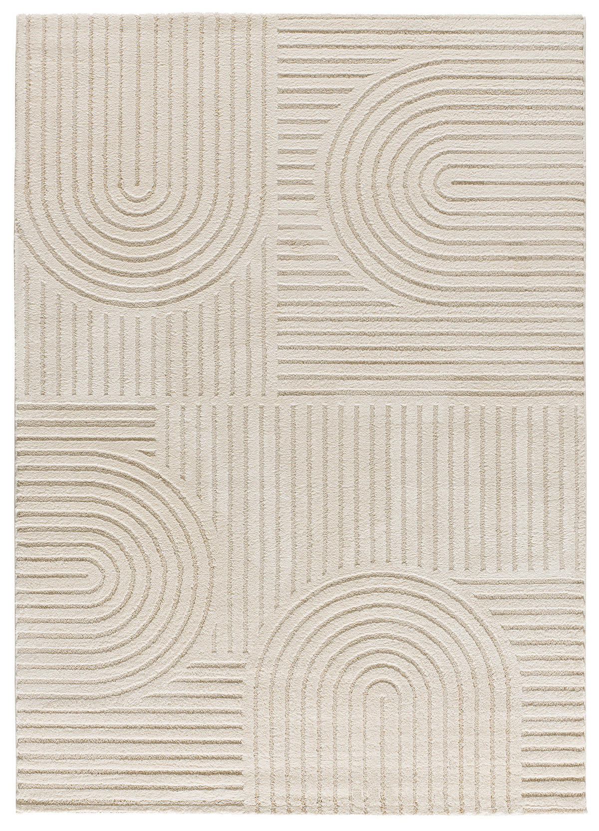 WEBTEPPICH Creme Verona 160/230 cm - Creme, Naturmaterialien/Textil (160/230cm) - Atticgo
