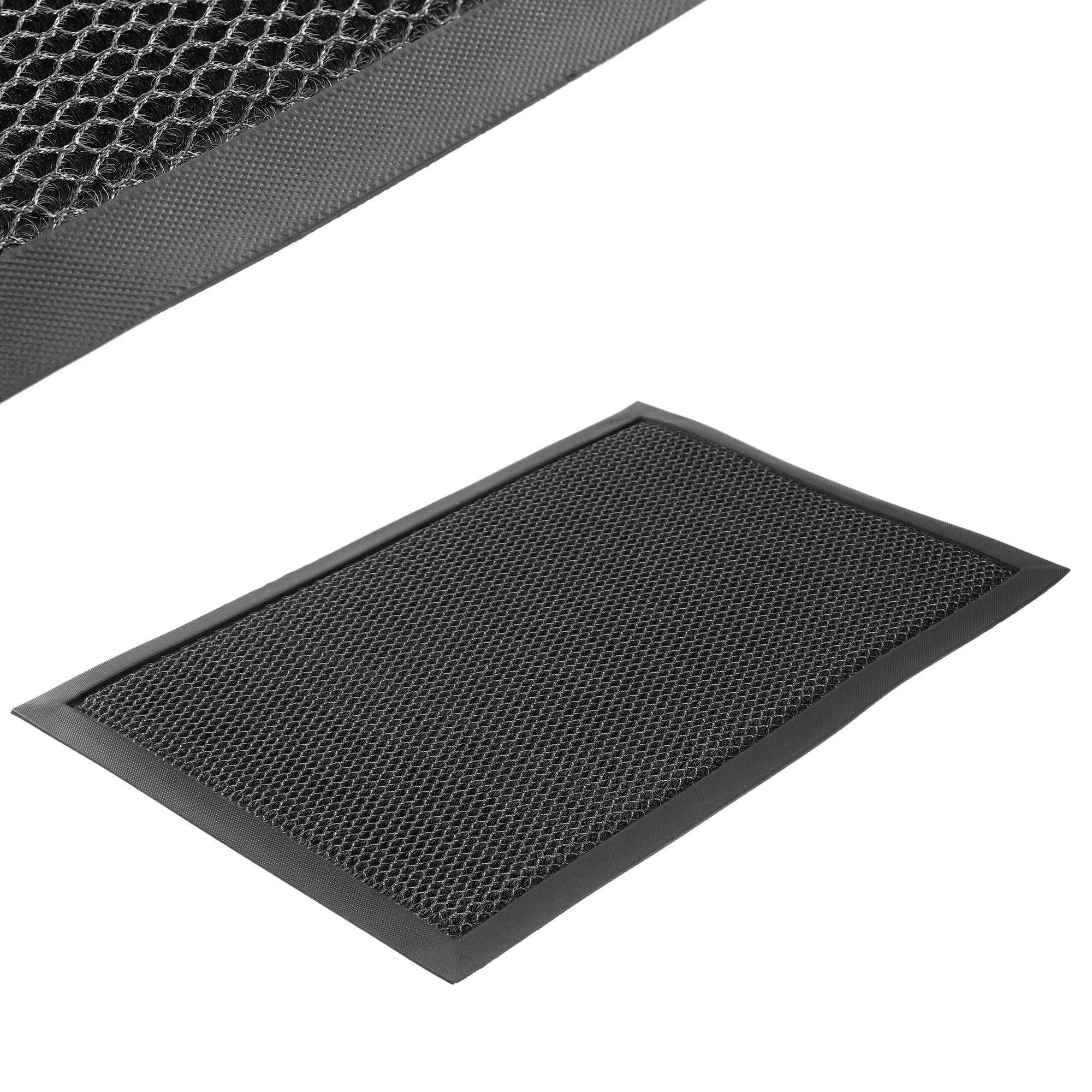 Kadax Fussmatte Schwarz 60x40 cm
