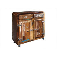 KOMMODE Altholz 90x40x90 mehrfarbig lackiert FREEZY #37 - Multicolor, Holz (90/90/40cm) - Massivmoebel24