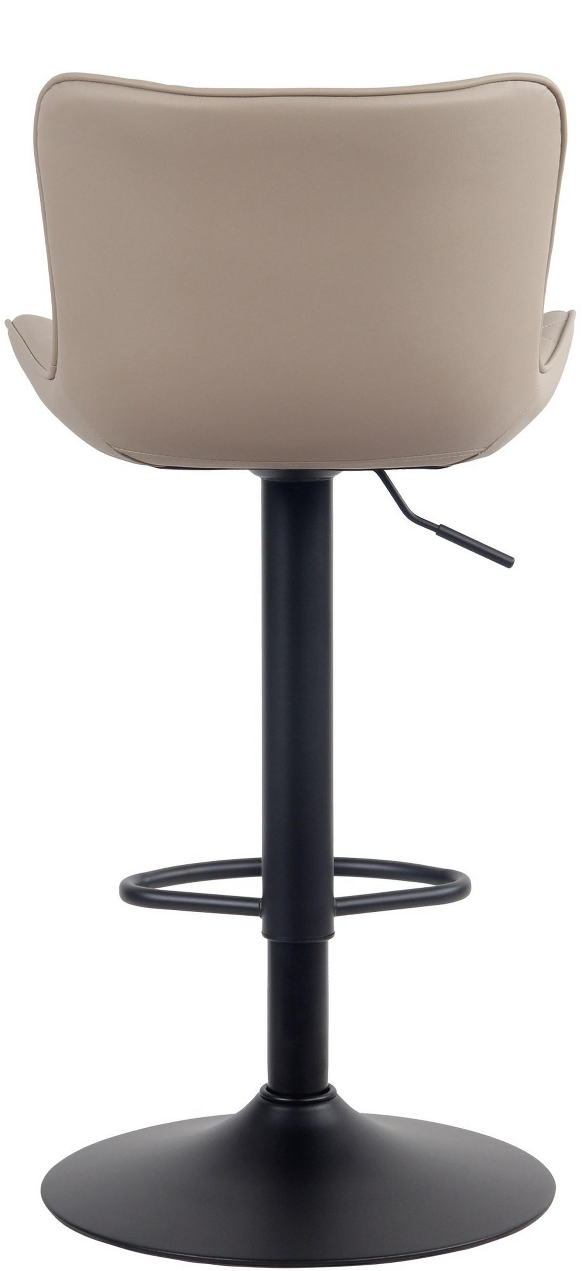 BARHOCKER 2er Set Bozon Kunstleder Creme - Creme, Leder/Metall (48/83/54cm) - DELUKE