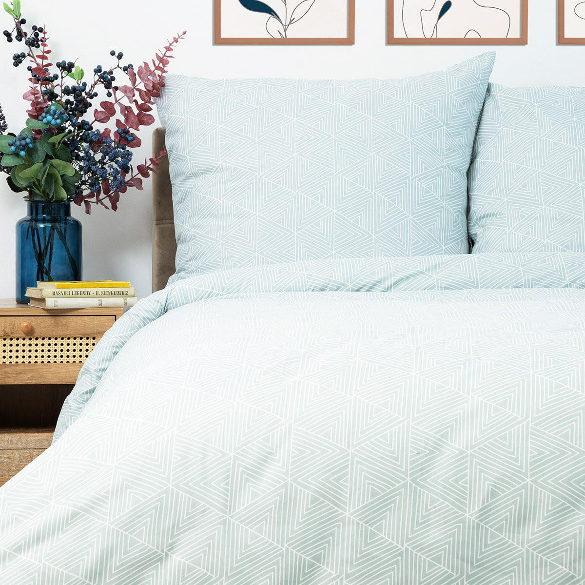 BETTWÄSCHE Trian Mikrofaser blau 160/200 cm - Blau, Textil (160/200cm) - Homla