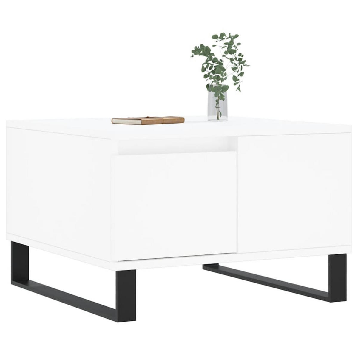 COUCHTISCH Weiß 55x55x36,5 cm Holzwerkstoff - Weiß, Holzwerkstoff (55/55/36.5cm) - furnicato