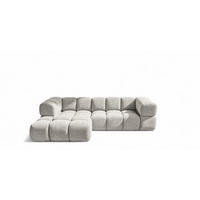 ECKSOFA Blanche In Puente - Hellgrau, Holzwerkstoff/Textil (280/150cm) - Fun Möbel