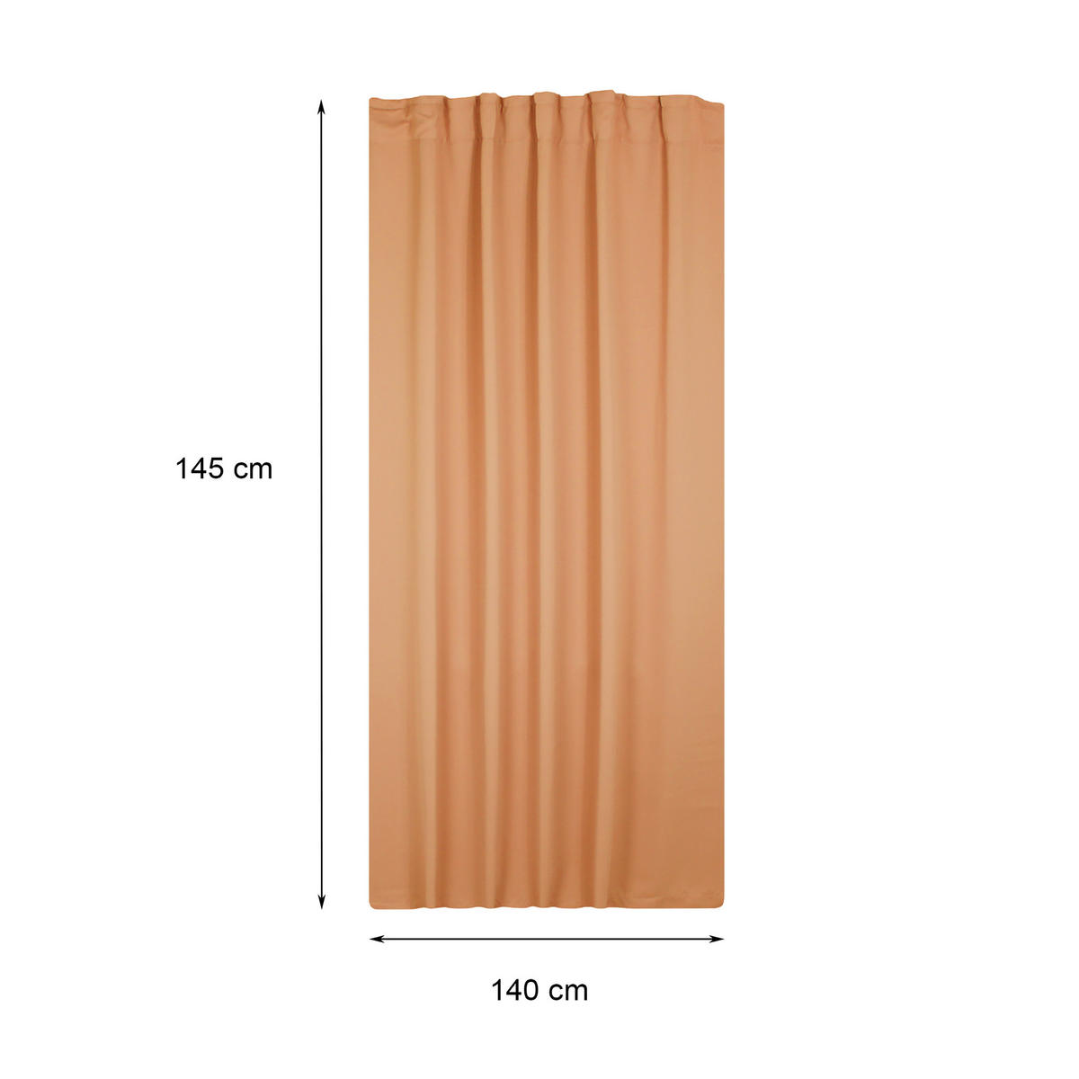 VERDUNKELUNGSVORHANG Kräuselband 300/245 cm Orange - Orange, Textil (300/245cm) - TiborTex
