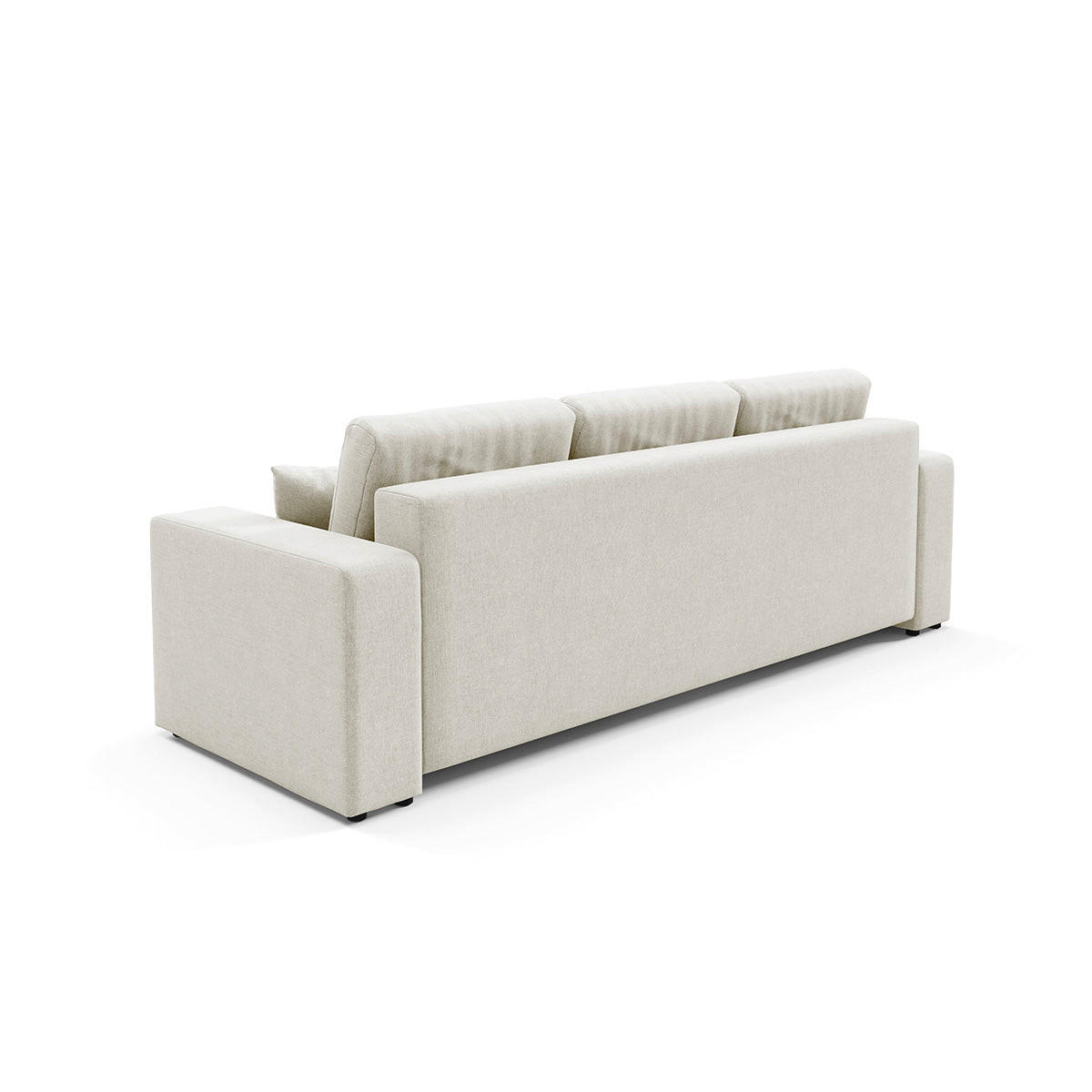 SOFA Giulia 3 Sitzplätze Weiß - Weiß, Holz (244/82/102cm) - Petits-meubles