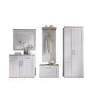 GARDEROBE 5-teilig in 248/201/39 cm - Weiß, Holz (248/201/39cm) - moebel dich auf