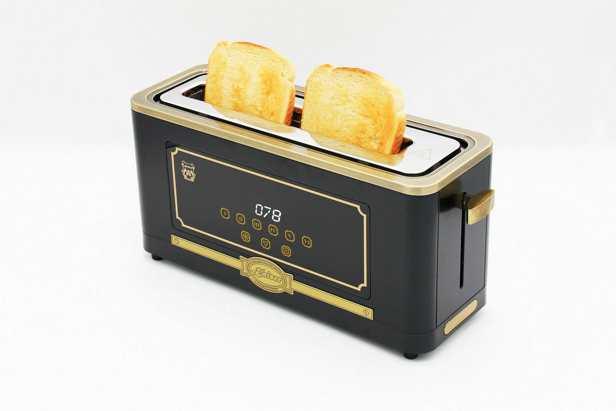 TOASTER T 4000 Em, Anthrazit, 6 verschiedene Toaststufen - Anthrazit, Metall (38.5/18.5/13.1cm) - Kaiser Küchengeräte