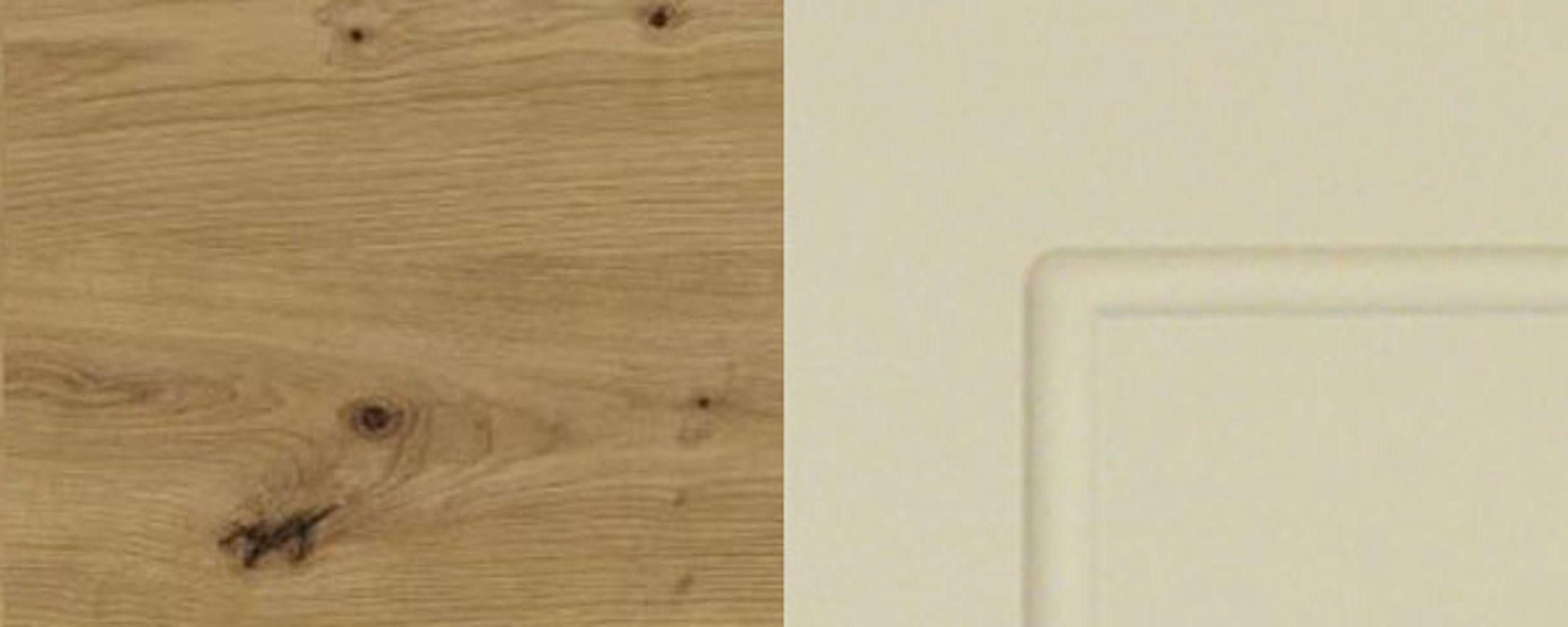 KÜCHENHÄNGESCHRANK Kvantum W3/60 Vanille Matt / Eiche Artisan Matt 60 / 32,5 / 72cm - Creme/Eiche Artisan, Holz/Holzwerkstoff (60/72/32.5cm) - Feldmann-Wohnen