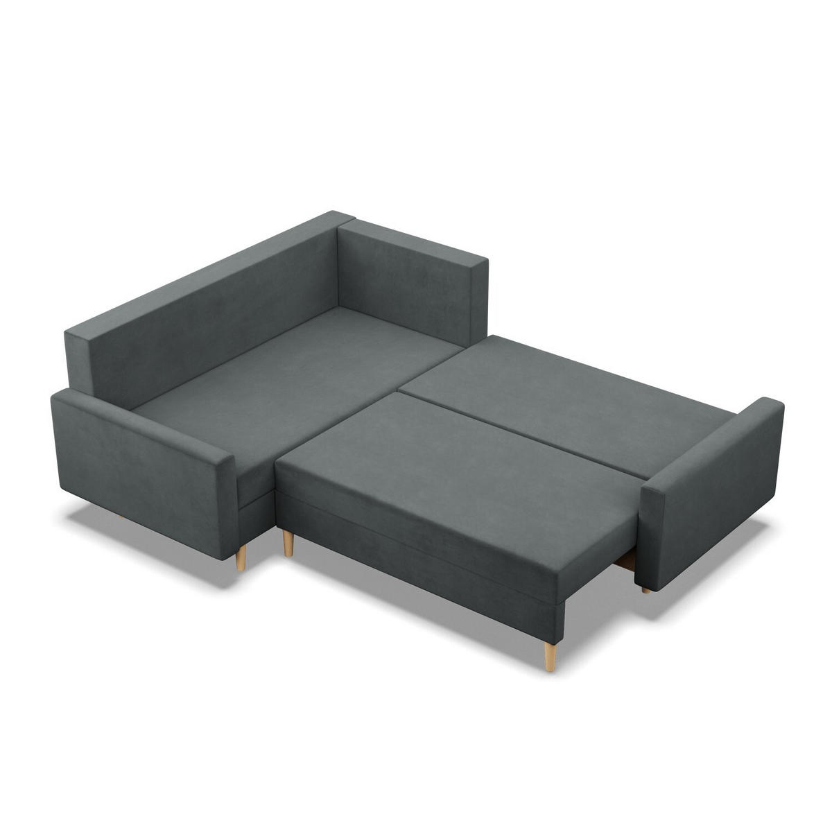 ECKSOFA Blank links dunkelgrau - Dunkelgrau, Textil (223/172cm) - SIMKAM Furniture