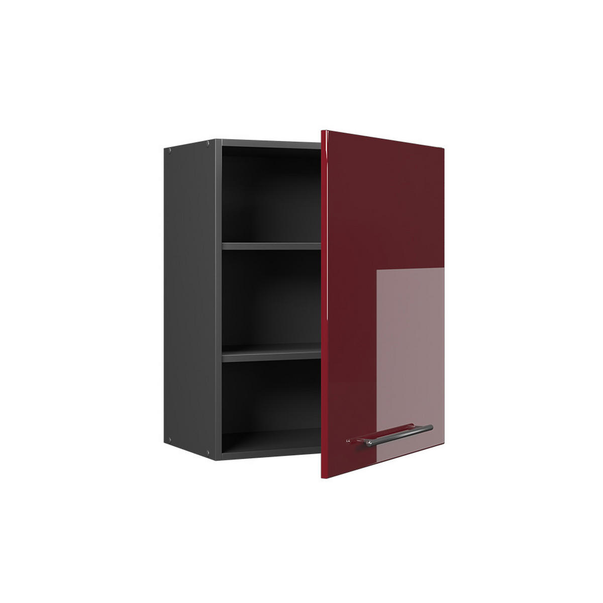 HÄNGESCHRANK Fame-Line, Bordeaux Hochglanz, 60 cm - Bordeaux/Anthrazit, Holzwerkstoff (60/72/34.1cm) - Vicco