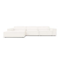 ECKSOFA links Jodie aus Boucle beige 4 Sitzplätze - Beige, Textil (166/284cm) - Micadoni
