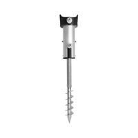 BODENANKER für Schlauchtrommel - Grau, Metall (21/39/46cm) - QUICK STAR