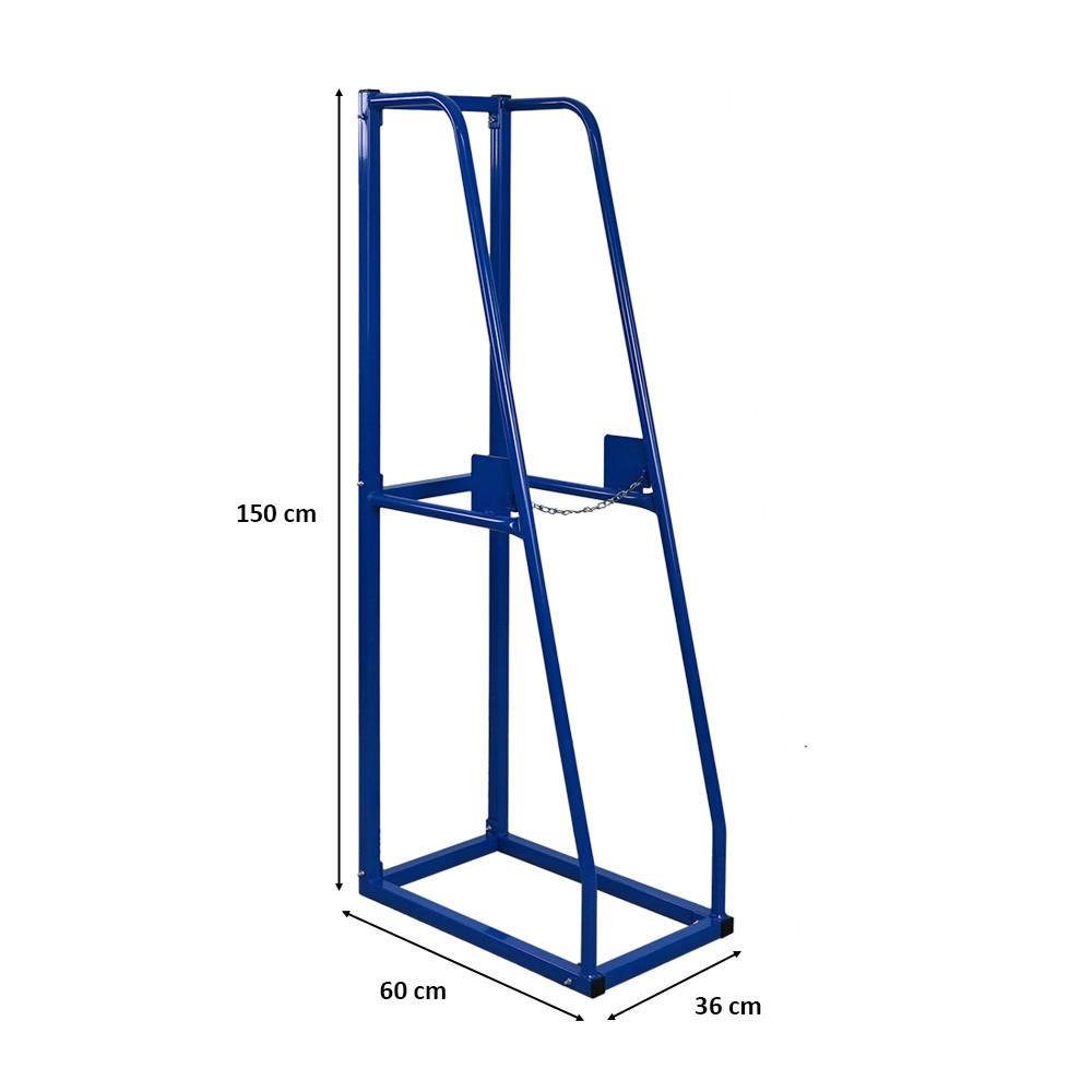VERTIKALREGAL Rhino Grundregal HxBxT 150x36x60cm Blau - Blau, Metall (36/150/60cm) - PROREGAL