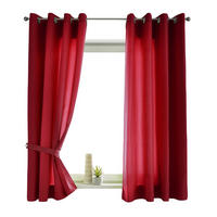 VORHANG 2ER SET BERLIN HxB 145x140cm Bordeaux - Bordeaux, Textil (140/145/145cm) - Gardinenbox