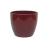 BLUMENTOPF Sylt Keramik rund glänzend Weinrot 11/9 cm - Weinrot, Keramik (9.5cm) - LENI