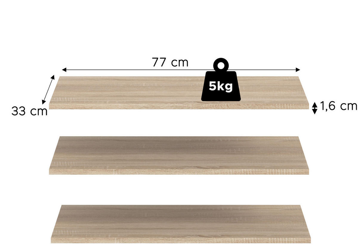 KLEIDERSCHRANK kaschmir 80 x 140 cm, Wäscheschrank 2-türig mit Einlegeböden - Kaschmir/Schwarz, Holzwerkstoff/Kunststoff (80/140/37cm) - Inn.Furn