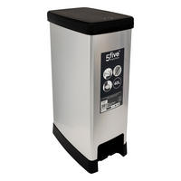 MÜLLEIMER Plast 39/23,5/59 cm - Grau, Kunststoff (23.5/59/39cm) - 5five Simply Smart