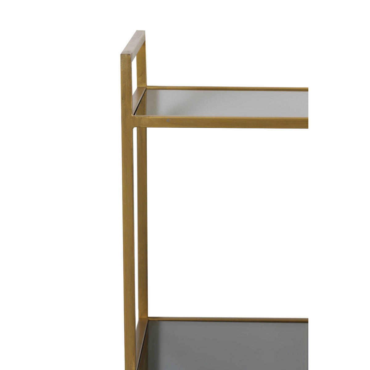 STANDREGAL MARIKI 55x40x180 cm, Glas-Metall, Gold - Goldfarben, Glas (40/180/55cm) - Light & Living