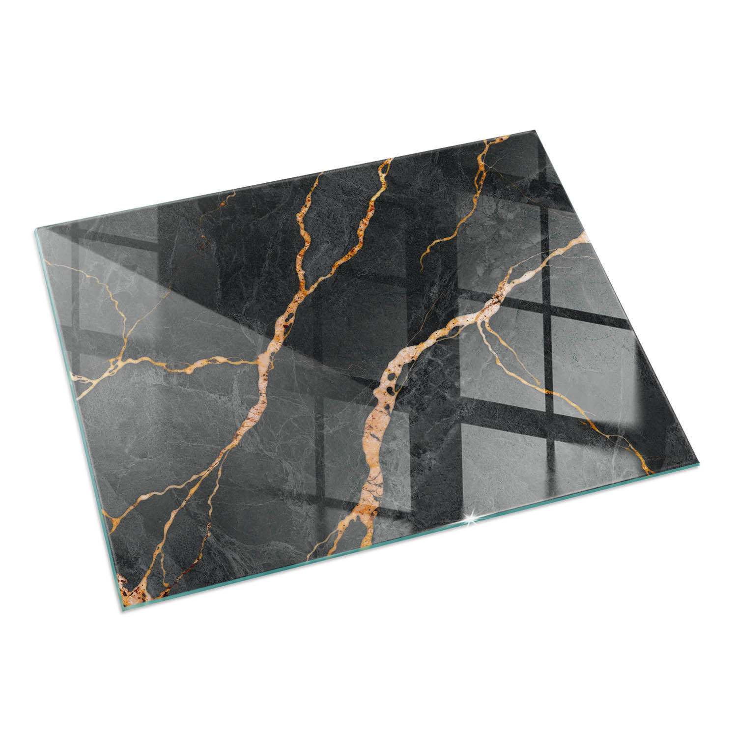 ArtPrintCave Glasplatte Schwarz 60x40x0.4 cm