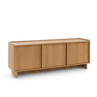 TV LOWBOARD YARKER RTV1 Eiche - Eichefarben, Glas/Holzwerkstoff (147/55/39cm) - Komodee