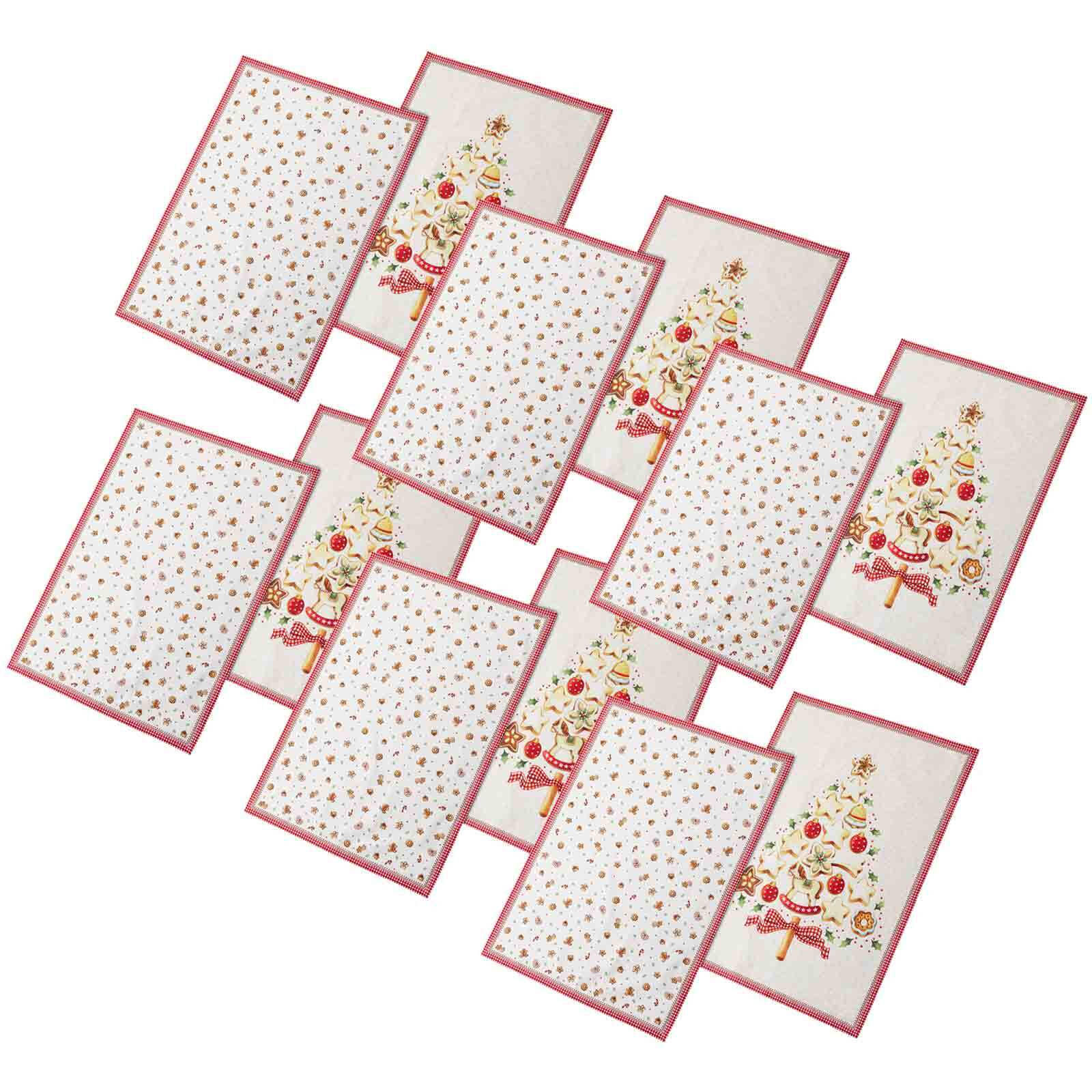 KÜCHENTÜCHER Winter Bakery Delight bunt 31 x 25 cm 12er Set - Multicolor, Textil (25/31cm) - Villeroy & Boch