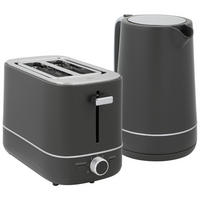 KOCHER-TOASTER-SET 2er Set Stahl Kunststoff Grau - Grau, Kunststoff (16/24.3/21.2cm) - HOMCOM