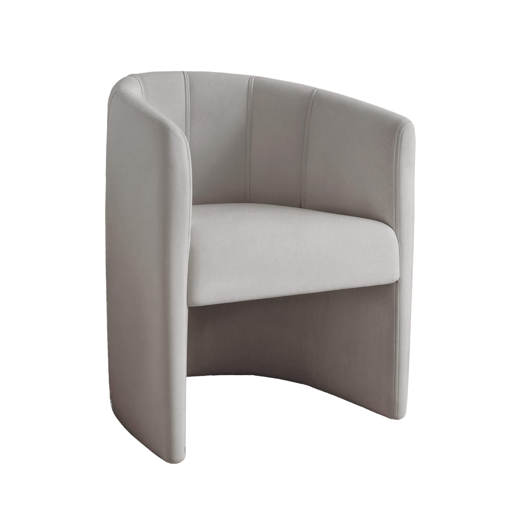 COCKTAILSESSEL KIRA 58/74 cm Hellgrau - Hellgrau, Kunststoff/Textil (58/74/58cm) - Idohome