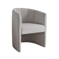COCKTAILSESSEL KIRA 58/74 cm Hellgrau - Hellgrau, Kunststoff/Textil (58/74/58cm) - Idohome