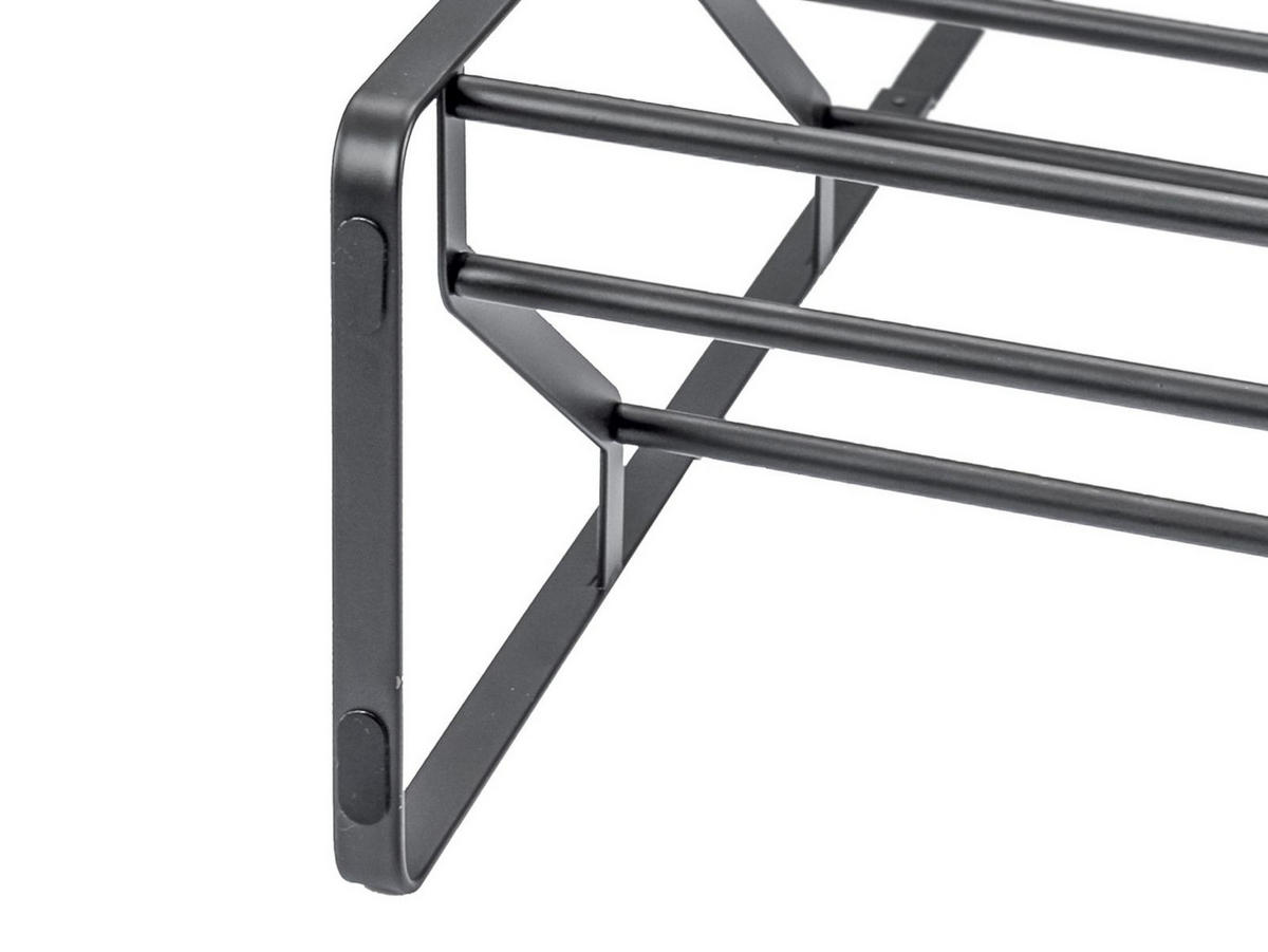 SCHUHREGAL Frame schwarz 53/80/17 cm schmal - Schwarz, Metall (53/80/17cm) - Yamazaki