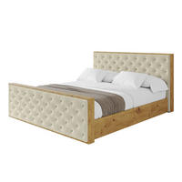 POLSTERBETT mit Bettkasten, Fußteil und Lattenrost, Boxbett ohne Matratze - ENZO3-Z 180x200 Beige - Taupe, Holzwerkstoff/Textil (180/200cm) - ALTDECOR