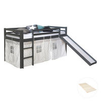 HOCHBETT 90/200 cm in grau mit Lattenrost - Grau, Holz - Homestyle4u