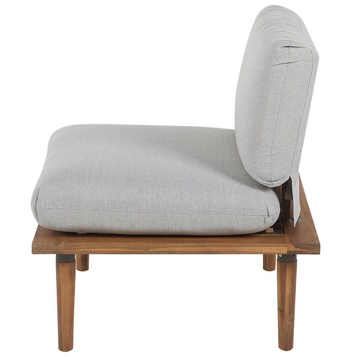 4-SITZER LOUNGE SET Akazienholz Grau Frascati - Grau, Holz - Beliani