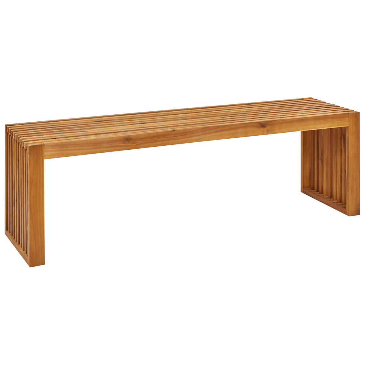 GARTENMÖBEL SET 6-Sitzer Akazienholz hellbraun 3-teilig Sulzano - Hellbraun, Holz - Beliani