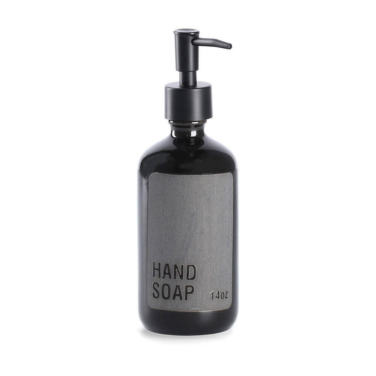 SEIFENSPENDER Handsoap 7/20,8 cm - Schwarz, Keramik (7/20.8/7cm)