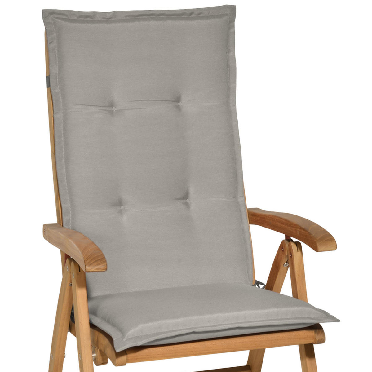 HOCHLEHNERAUFLAGE Loft HL 120/50/6 Hellgrau - Hellgrau, Textil (50/6/120cm) - Beautissu 