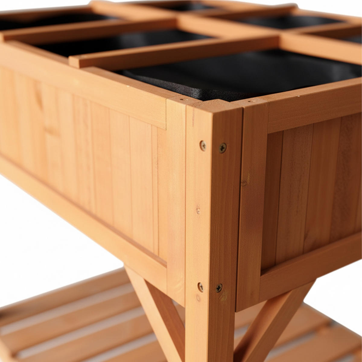 ZÁHON - oranžová, drevo/textil (91/81.5/62cm) - Relaxdays