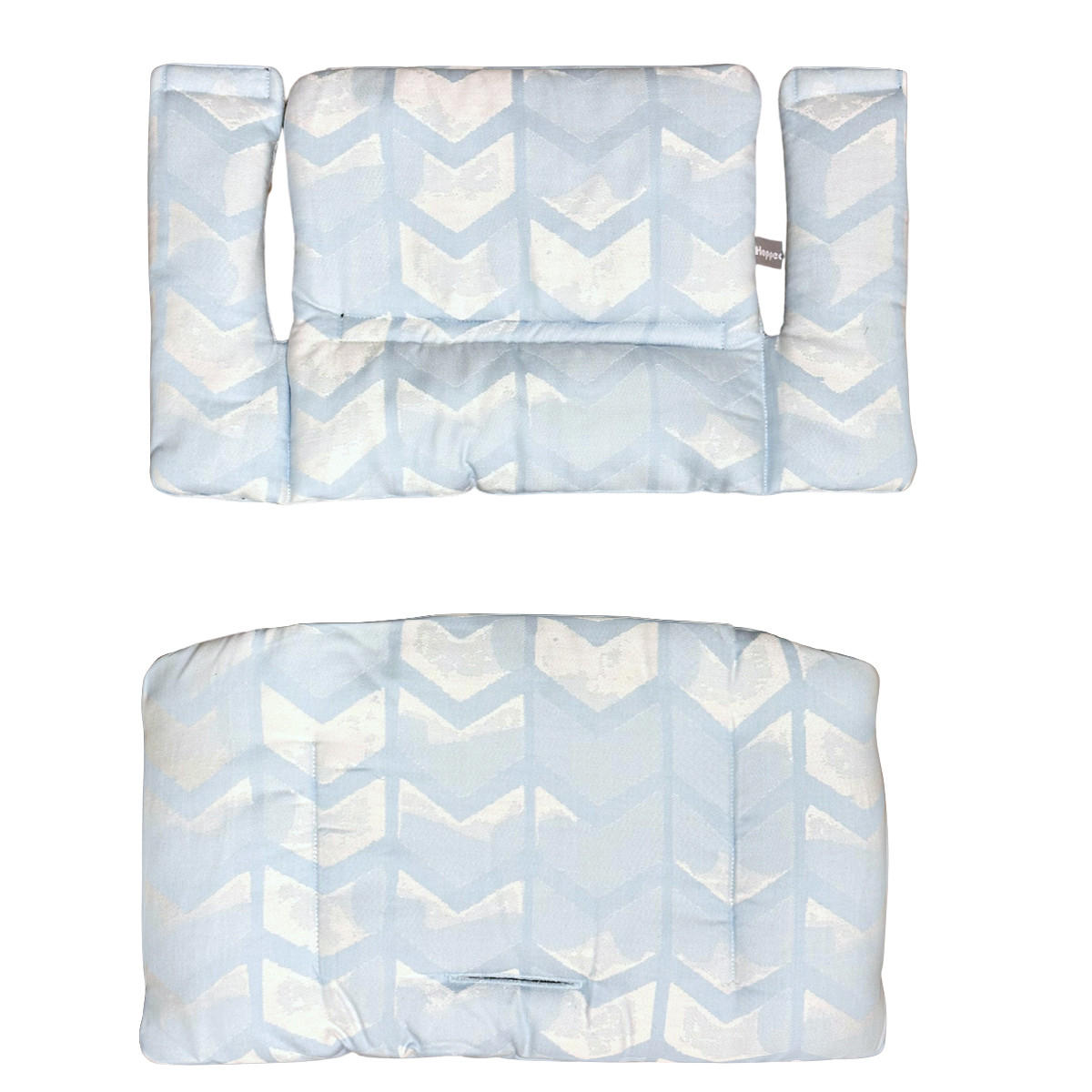 KINDERSTUHLPOLSTER Hochstuhl Sitzkissen Set für Stokke Tripp Trapp - Hellblau, Textil (27/7/38cm) - Hoppediz