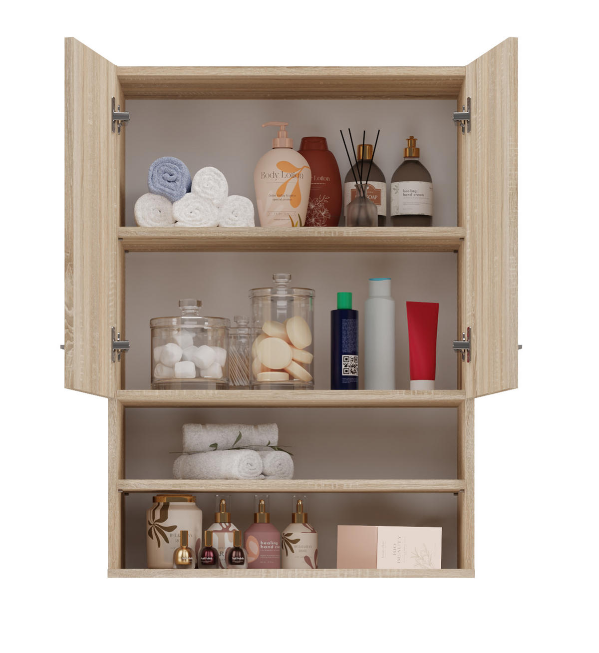BADEZIMMER-HÄNGESCHRANK POLA MINI DK - EICHE SONOMA - Sonoma Eiche, Holzwerkstoff (64/90/30cm) - CDF