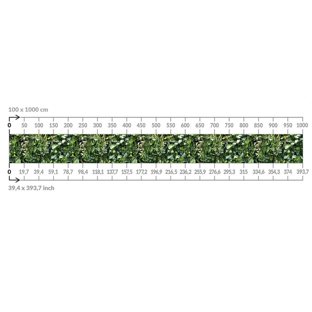 BALKON SICHTSCHUTZ Tief im Dschungel 700/100 cm - Grün, Kunststoff (700/100cm) - Bilderwelten