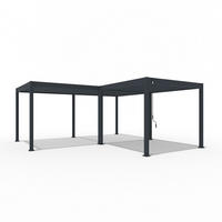 PERGOLA Deluxe mit Classic 6 x 6 M anthrazit Lamellendach - Anthrazit, Metall (600/255/600cm) - WEIDE