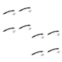 MÖBELGRIFFE Varna, L181mm, 160mm Achsenabstand, Zamak, Schwarzer lackiert 8er-set - Schwarz, Kunststoff (1.6/3/18.1cm) - EMUCA