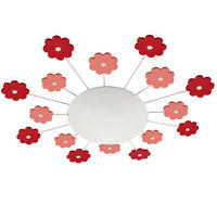 WANDLEUCHTE Metall Glas Rosa - Rosa, Glas (61.4/8/61.4cm)